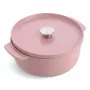 KitchenAid Geëmailleerde gietijzeren braadpan met deksel, 26 cm, Roze