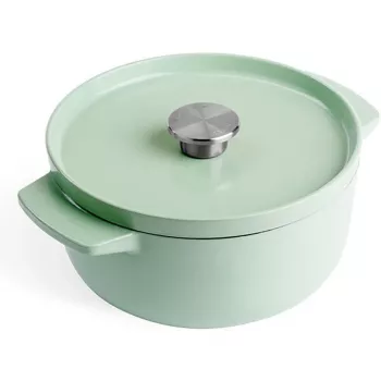 KitchenAid braadpan van geëmailleerd gietijzer 22 cm, pistache