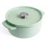 KitchenAid braadpan van geëmailleerd gietijzer 22 cm, pistache