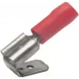 Klauke 720AZ platte stekkerhuls met aftakking, 6,3 x 0,8 mm, 180°, 0,5-1 mm²