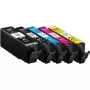 KMP compatibele inktpatroon set voor Canon PGI-570XL PGBK, CLI-571XL BK/C/M/Y, 5-pack, hoge capaciteit, refurbished