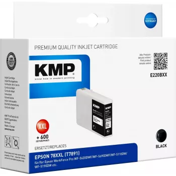 KMP E220BXX - 80 ml - High Yield - zwart - compatibel - inktpatroon (alternatief voor Epson T7891) voor Epson WorkForce Pro WF-5110DW, WF-5190DW, WF-5620DWF, WF-5690DWF