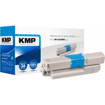KMP O-T27 tonercartridge zwart 3500 pagina's compatibel OKI 44469803