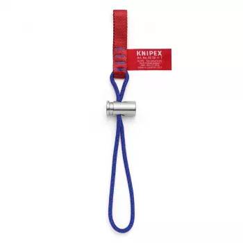 KNIPEX gereedschapsbevestigingsriem 00 50 11 T BK - 1,5 m PU-houderriem met karabijnhaak met vergrendeling, max. 1,5 kg