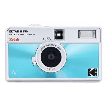 KODAK EKTAR H35N HF Filmcamera Analoge camera Set met Kodak Ultramax, blauw