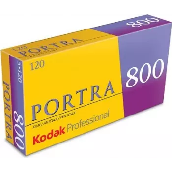 Kodak Professional Portra 800 kleurennegatiefilm, 120 formaat, ISO 800, 5 rollen