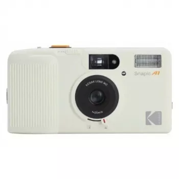 Kodak Snapic A1 35mm filmcamera, ivoorkleurig wit