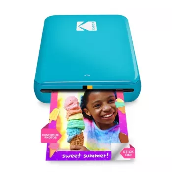KODAK STEP Instant Mobile Photo Printer - kleur ZINK 2x3 inch - 1 ppm - Bluetooth - blauw