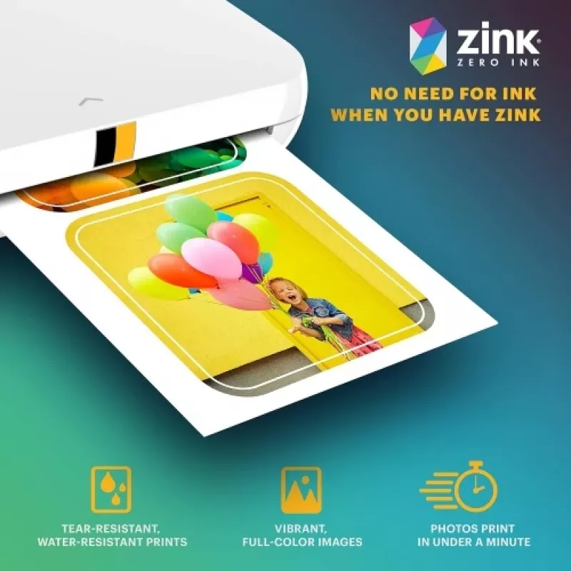 Kodak ZINK 2x3'' 50x76 mm 30 vel voorgestanst sticker-fotopapier