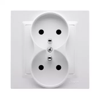 KONTAK-SIMON CGZ2/11 enkel stopcontact met aarding, 16A 250V, wit