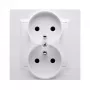 KONTAK-SIMON CGZ2/11 enkel stopcontact met aarding, 16A 250V, wit