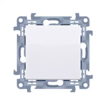 KONTAK-SIMON Simon 10 eenpolige schakelaarmodule wit 10AX 250V zelfklemend