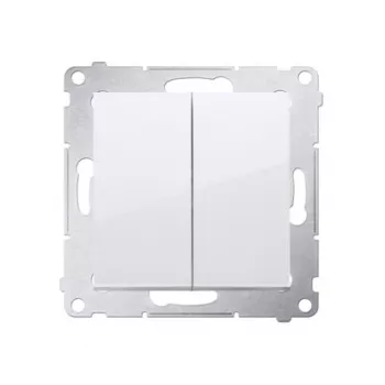 KONTAK-SIMON Simon 54 dubbel-tastermodule, wit, 10AX 250V, veerklemmen