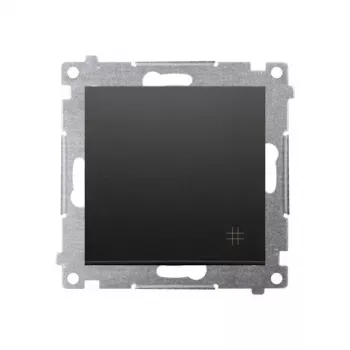 KONTAK-SIMON Simon 54 wisselschakelaar-module, mat zwart, veerklemmen, 10AX 250V