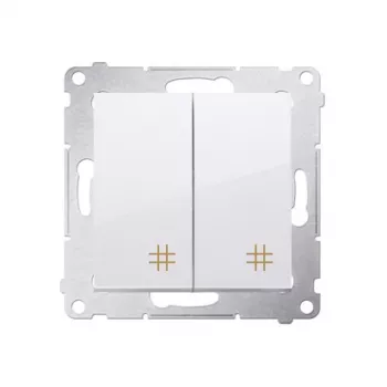 KONTAK-SIMON Simon 54 wisselschakelaarmodule, wit, 10AX 250V, veerklemmen