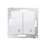 KONTAK-SIMON Simon 54 wisselschakelaarmodule, wit, 10AX 250V, veerklemmen