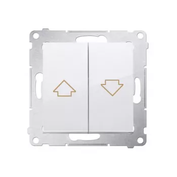 KONTAK-SIMON Simon 54 rolluik-tastermodule wit, elektrische vergrendeling, veerklemmen, 10A 250V