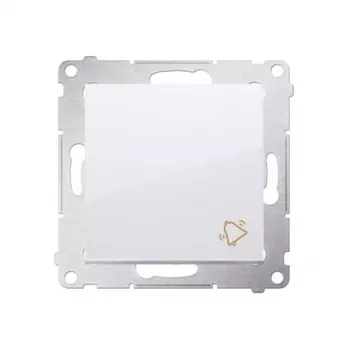 KONTAK-SIMON Simon 54 Witte Deurbelknop-Module met Veerklemmen 10AX 250V