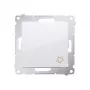 KONTAK-SIMON Simon 54 Witte Deurbelknop-Module met Veerklemmen 10AX 250V