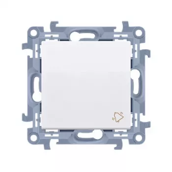 KONTAK-SIMON Simon Contact 10 Deurbelknop, 1 module, Wit, Zelftklemend, 10AX 250V