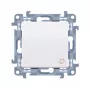 KONTAK-SIMON Simon Contact 10 Deurbelknop, 1 module, Wit, Zelftklemend, 10AX 250V