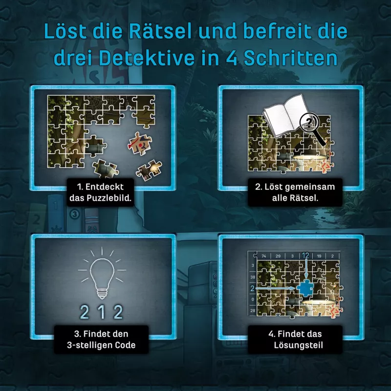 KOSMOS EXIT - De puzzel: Die drei ??? Toteninsel (500 stukjes)