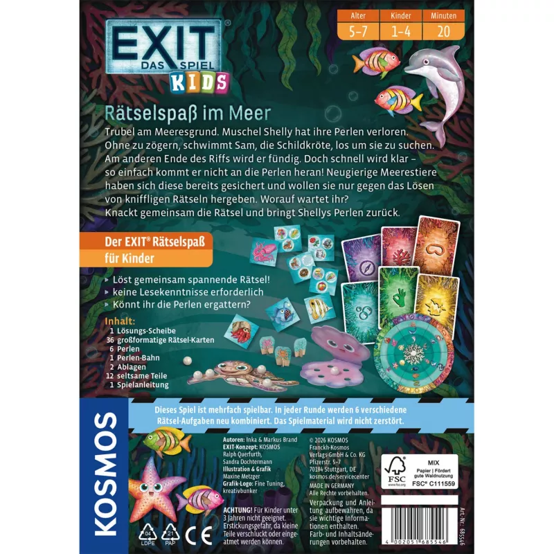 Kosmos EXIT - Het spel Kids puzzelplezier in de zee