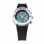 KRONOS K789.CN.5C unisex analoog quartz horloge 40,5mm roestvrijstalen behuizing zwart leren band