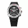 KRONOS herenhorloge K789.5B.19 44mm RVS quartz analoog zwarte wijzerplaat leren band