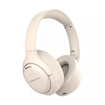 Kruger & Matz F8A draadloze over-ear koptelefoon met ANC, beige