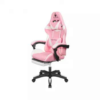 KRUGER & MATZ GX-150 gamingstoel wit-roze