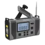 Kruger & Matz KM0838 op zonne-energie werkende noodradio met 10000mAh powerbank, LED-zaklamp, dynamoslinger, AM/FM/NOAA, SOS-alarm