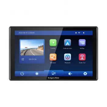 Kruger&Matz KM2022 9 inch Android Auto & Apple CarPlay multimediasysteem met DVR en achteruitrijcamera