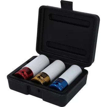KS TOOLS 1/2 inch lichtmetalen velgen-slagmoersleutel-dopsleutelset, 3-delig (17, 19, 21 mm) met beschermhoezen 515.1005