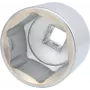 KS TOOLS 1 inch aandrijving 70mm Classic zeskant dopsleutel, kort, chroom-vanadium 911.1070