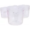 KS TOOLS 3-delige maatbeker set, 250/500/1000 ml, transparant PP met blauwe schaal, levensmiddelenveilig, vaatwasserbestendig, stapelbaar 150.9205