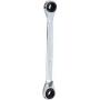 KS TOOLS 503.4541 GEARplus omschakelbare ringratelsleutelset, 4-in-1, 8x9x10x11 mm, chroom-vanadium