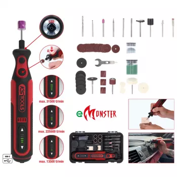 KS Tools 515.3990 accu-multifunctioneel gereedschap 7,2V 1Ah met universeel oscillatiesysteem