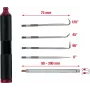 KS TOOLS 6-delige magneet- en haakgereedschapset, flexibele & starre schachtmagneten, 4 haakprofielen, ergonomische grepen 550.1080