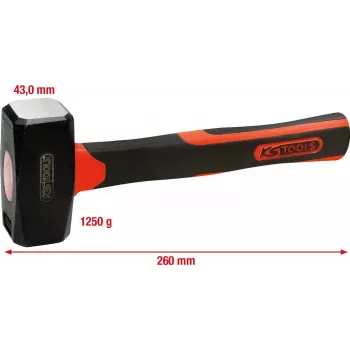 KS TOOLS vuisthamer met fiberglassteel, 1250 g (142.5126)