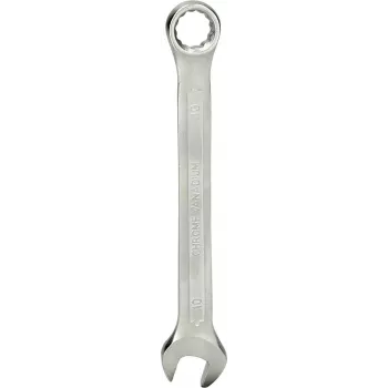 KS TOOLS ring-steeksleutel 10 mm, chroom-vanadiumstaal, mat satijn verchroomd, DIN 3113 vorm A, ISO 3318, ISO 7738 (BT011910)