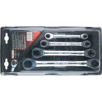 KS TOOLS GEARplus TX-E dubbelring-ratelsleutelset, 4-delig (503.4364)