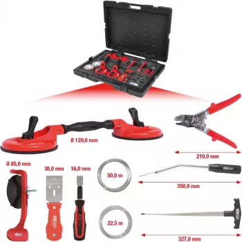 KS TOOLS MASTER voorruit montage- en demontagegereedschapset, 13-delig (140.1065)