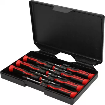 KS TOOLS precisie-schroevendraaierset PH en plat, 7-delig (500.7165)