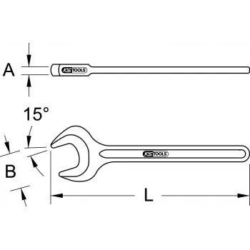 KS TOOLS enkele slag-ringratelsleutel, 40 mm (517.0540)