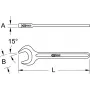 KS TOOLS enkele slag-ringratelsleutel, 40 mm (517.0540)