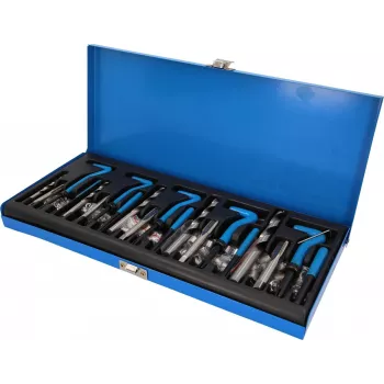 KS TOOLS draadreparatieset, 131-delig, metrische draadinserts M5-M12, roestvrij staal, in koffer BT541150