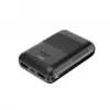 KSIX Powerbank Mini 10000mAh 10W met kabel USB-A USB-C zwart