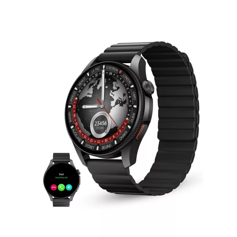 KSIX smartwatch Horizon, zwart