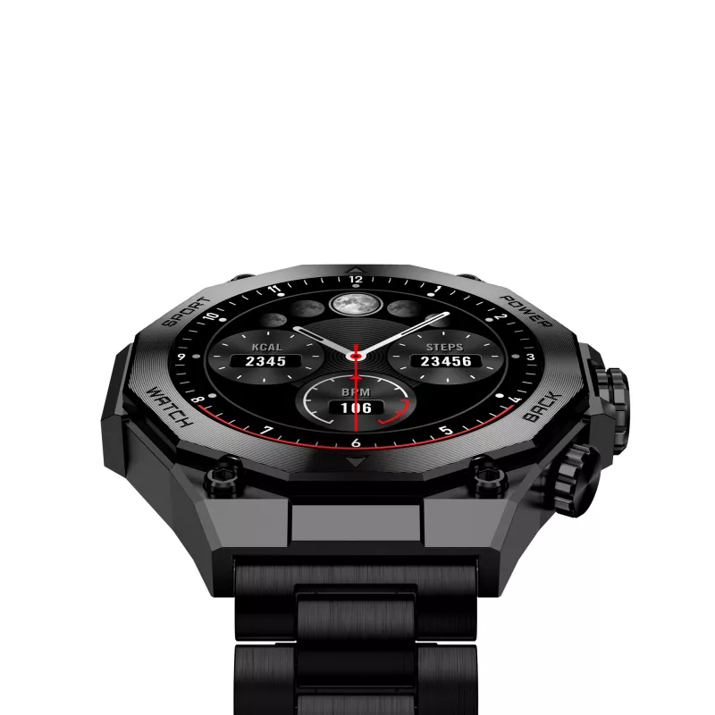KSIX Smartwatch TITANIUM, zwart